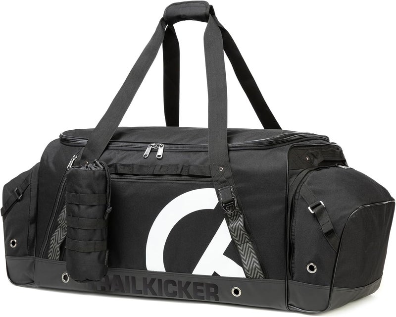 TRAILKICKER Extra Large Hockey Bag, Durable Sports Equipment Duffle with Multiple Pockets, Perfect for Ice Hockey and Sports Gear, Black - Image 1